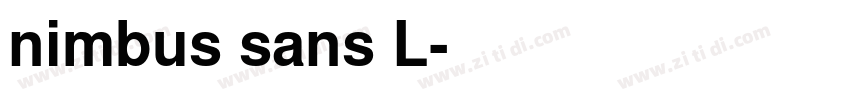 nimbus sans L字体转换 nimbus sans L字体转换